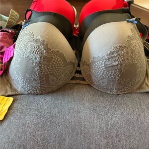 Cacique Gray Lace Bra